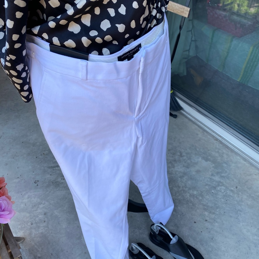 COPY - NWT Banana republic white pants size 12